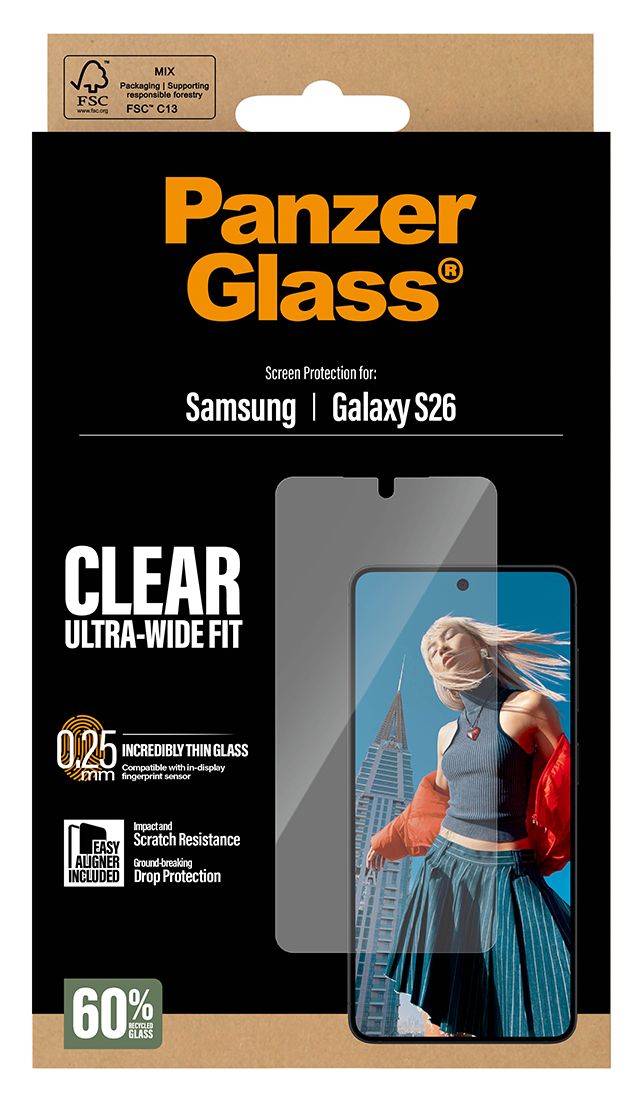 34506 Klare Bildschirmschutzfolie Polyethylenterephthalat, Silikon für  Samsung Samsung - Galaxy S26 Kratzresistent, Schockresistent 