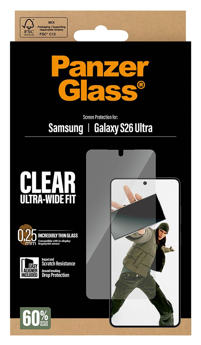 37869 Klare Bildschirmschutzfolie Polyethylenterephthalat, Silikon für  Samsung Samsung - Galaxy S26 Ultra Kratzresistent, Schockresistent 