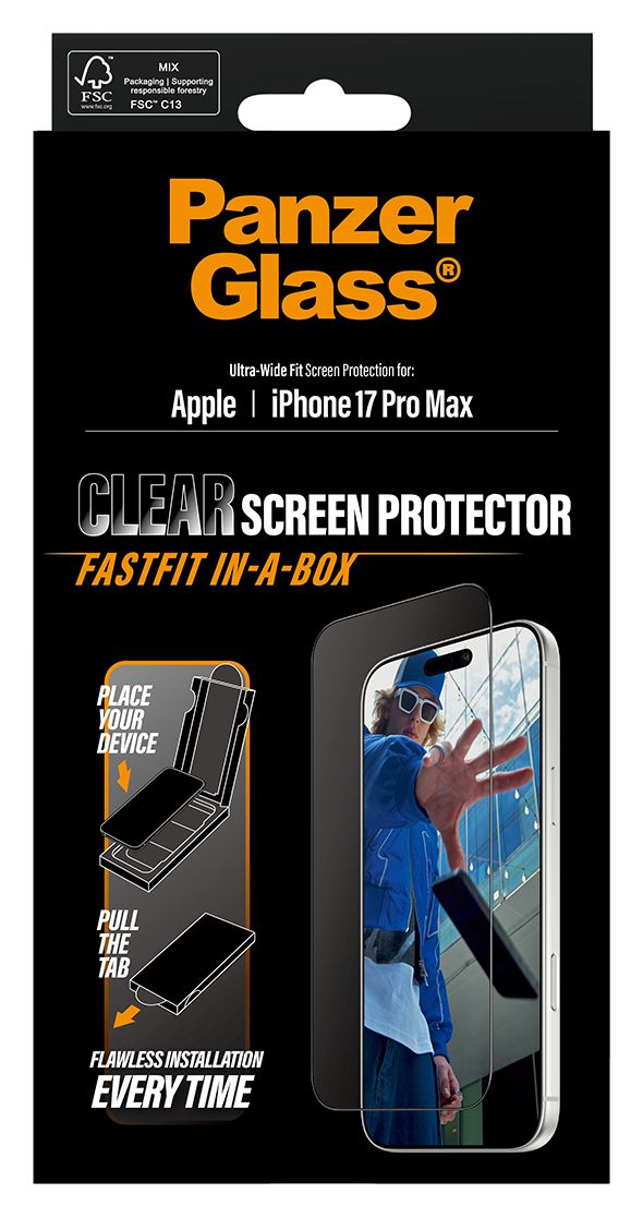 49876 Screen Protector Klare Bildschirmschutzfolie Gehärtetes Glas, Polyethylenterephthalat, Silikon für  Apple iPhone 17 Pro Max, iPhone 18 Pro Max Kratzresistent, Schockresistent 