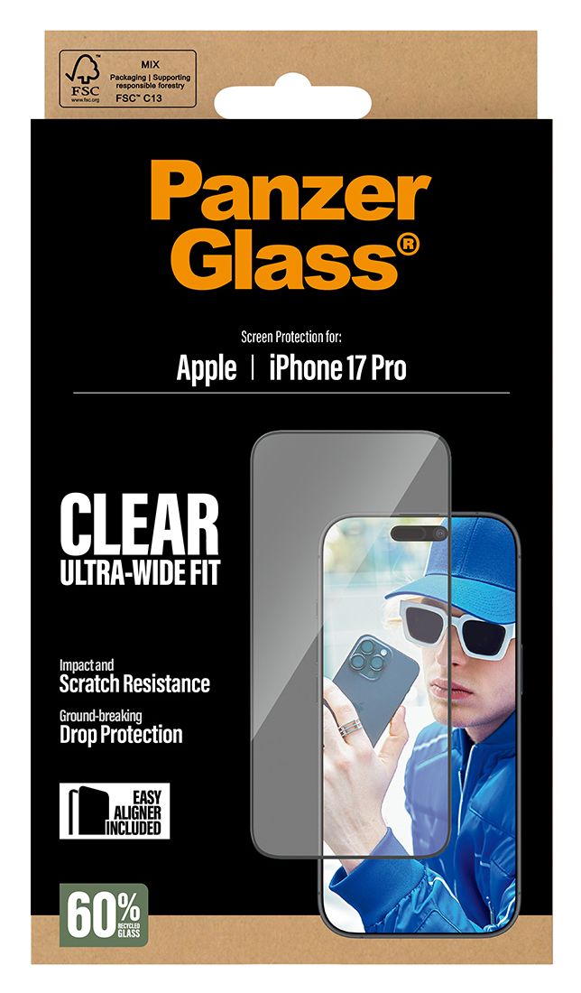 99748 2-Way Privacy Klare Bildschirmschutzfolie Gehärtetes Glas, Polyethylenterephthalat, Silikon für  Apple iPhone 17 Pro, iPhone 18 Pro Kratzresistent, Schockresistent 