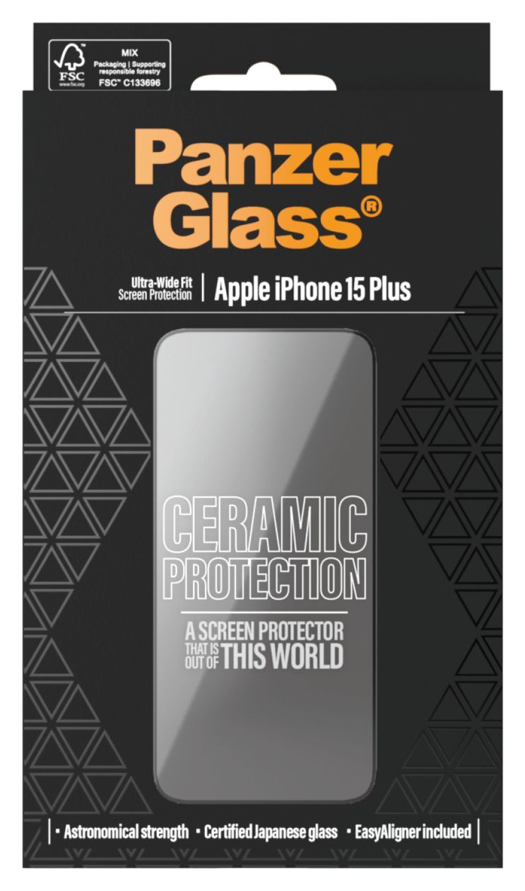 Ceramic Protection Klare Bildschirmschutzfolie gehärtetes Glas für Apple iPhone 15 Plus 