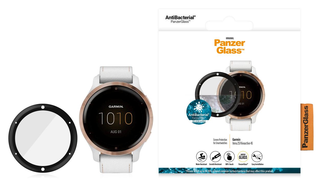 Displayschutz Klare Bildschirmschutzfolie gehärtetes Glas für Garmin Garmin - Venu 2S, Garmin - Vivoactive 4s 