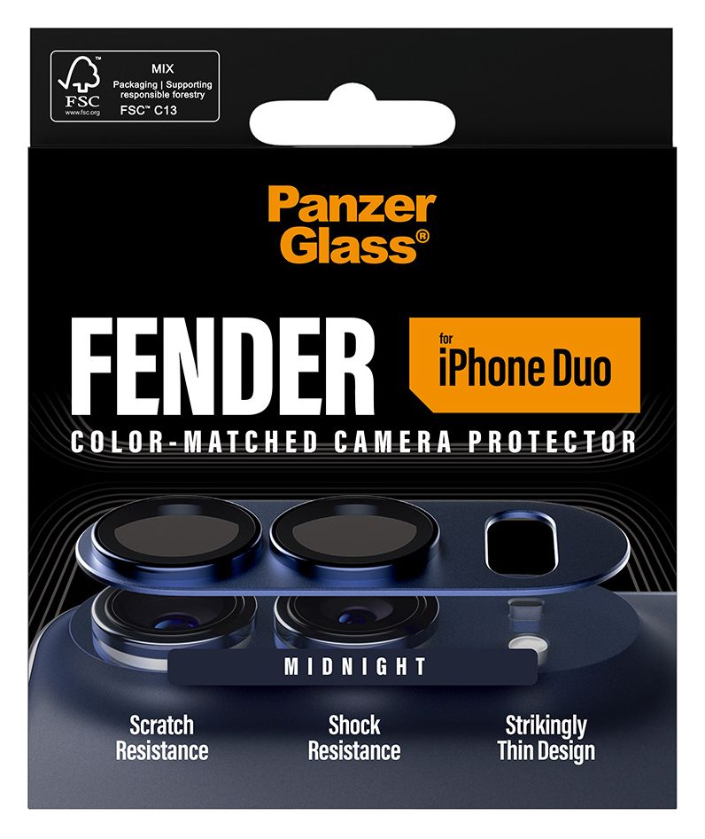 Fender Kameraobjektivschutz Silikon für Apple iPhone Duo 
