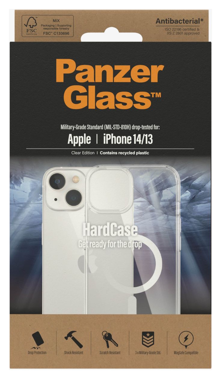 HardCase MagSafe Cover für Apple iphone 14  (Transparent) 