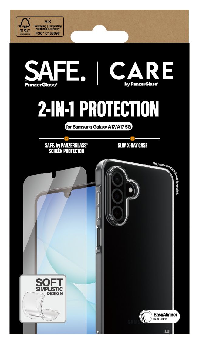 SAFE. | CARE™ by PanzerGlass® 2-in-1 Bundle Samsung Galaxy A17 | A17 5G 