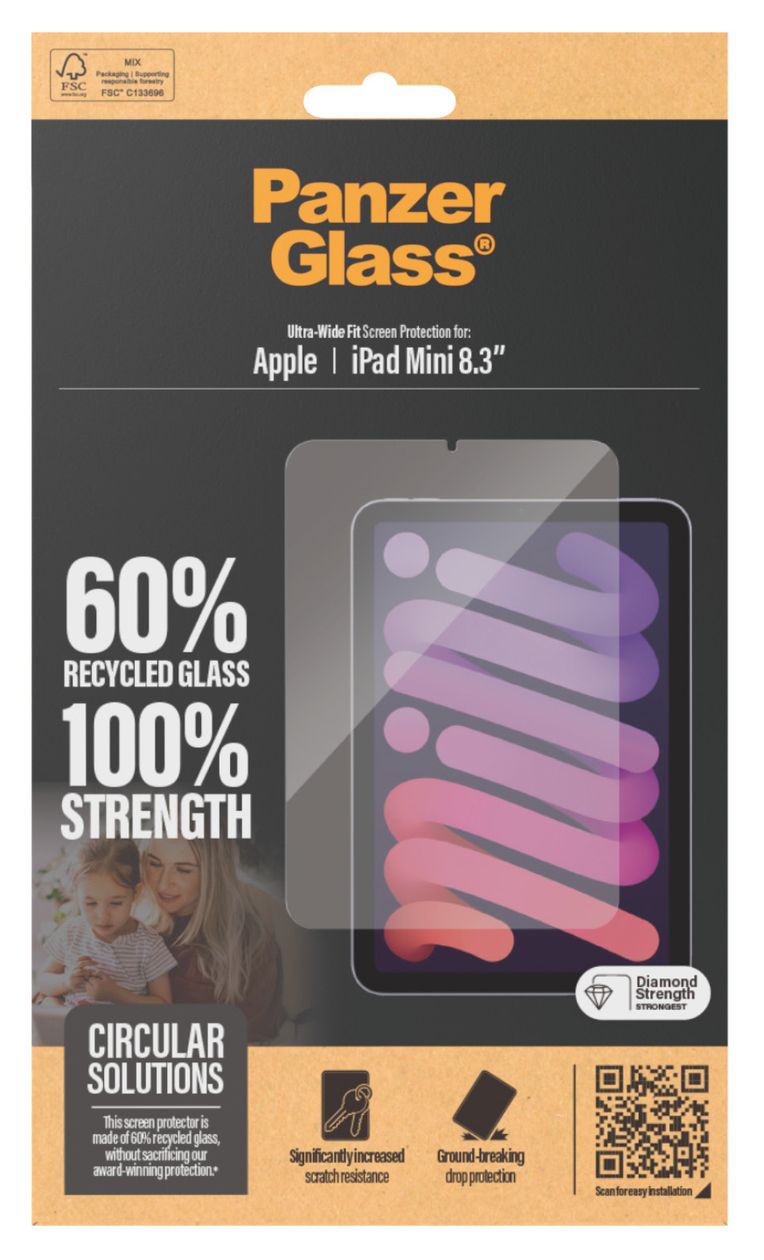 Tablet Schutzfolie Klare Bildschirmschutzfolie gehärtetes Glas für Apple iPad mini 8.3 2021, iPad mini 8.3 2024 