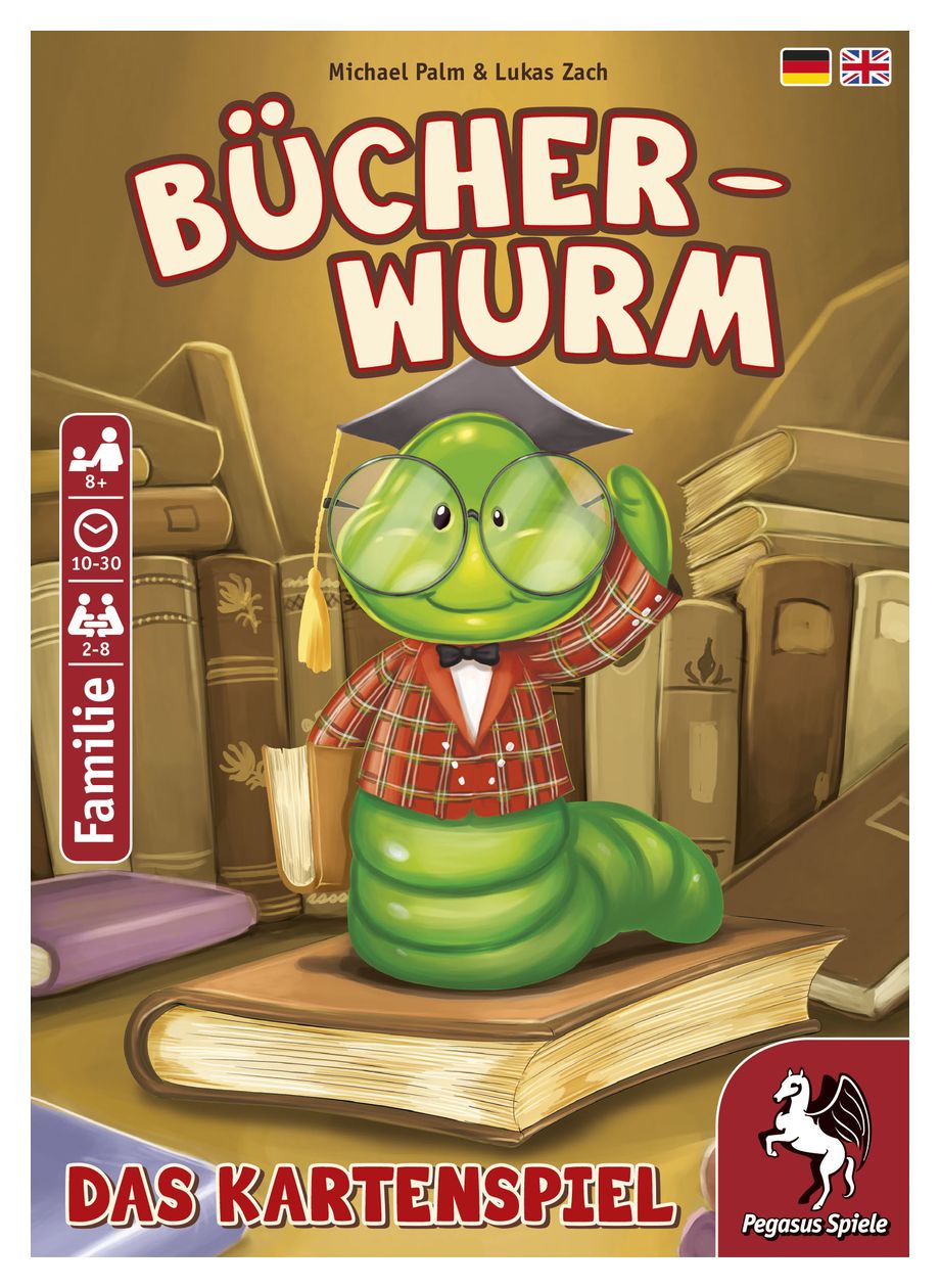 18322G Bücherwurm - Das Kartenspiel Kartenspiel bis zu 8 Spielern ab 8 Jahr(e) 