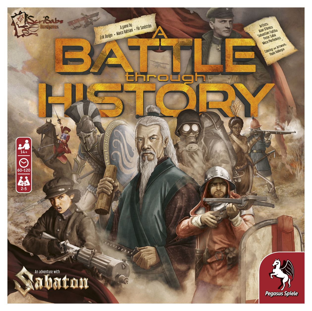 57702G A Battle through History Brettspiel bis zu 5 Spielern ab 14 Jahr(e) 