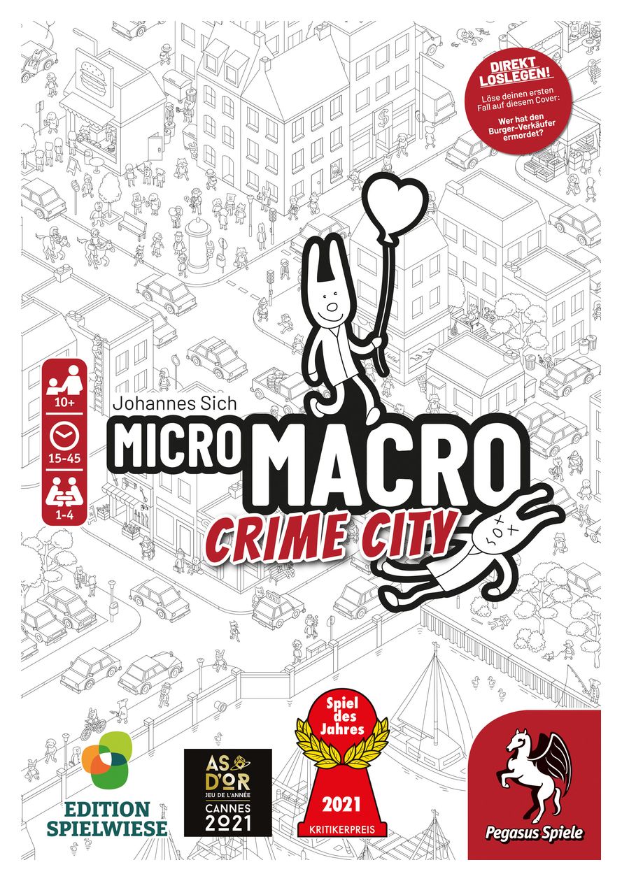 59060G MicroMacro: Crime City Brettspiel bis zu 4 Spielern ab 10 Jahr(e) 