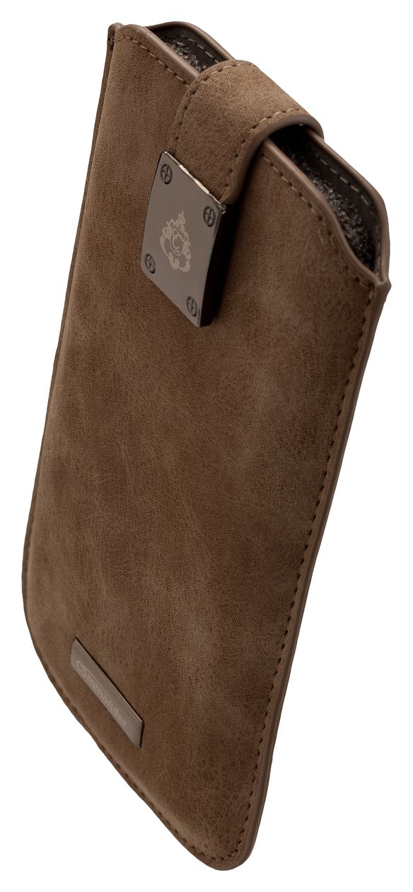 15545 Commander Milano Beuteltasche für Jede Marke Samsung G935 Galaxy S7 Edge/ N910 Galaxy Note 4/ Apple iPhone 6 Plus  (Grau) 