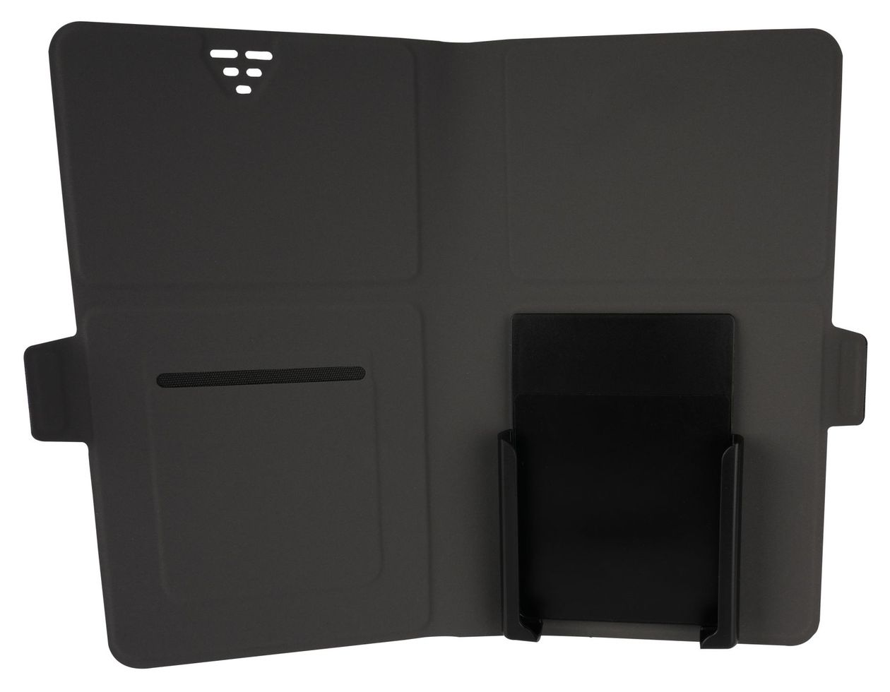 23067 Book Case Unique Geldbörsenhülle für Universal Universal  (Schwarz) 