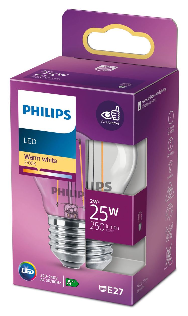 8718699763299 LED Lampe Lüsterkolben E27 EEK: E 250 lm Warmweiß (2700K) 