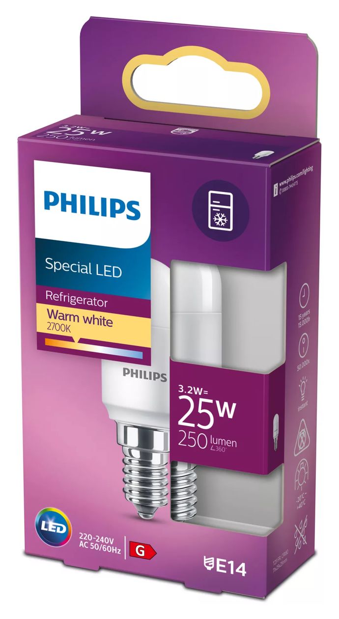 8718699771959 LED Lampe Lüsterkolben E14 EEK: G 250 lm Warmweiß (2700K) entspricht 25 W 