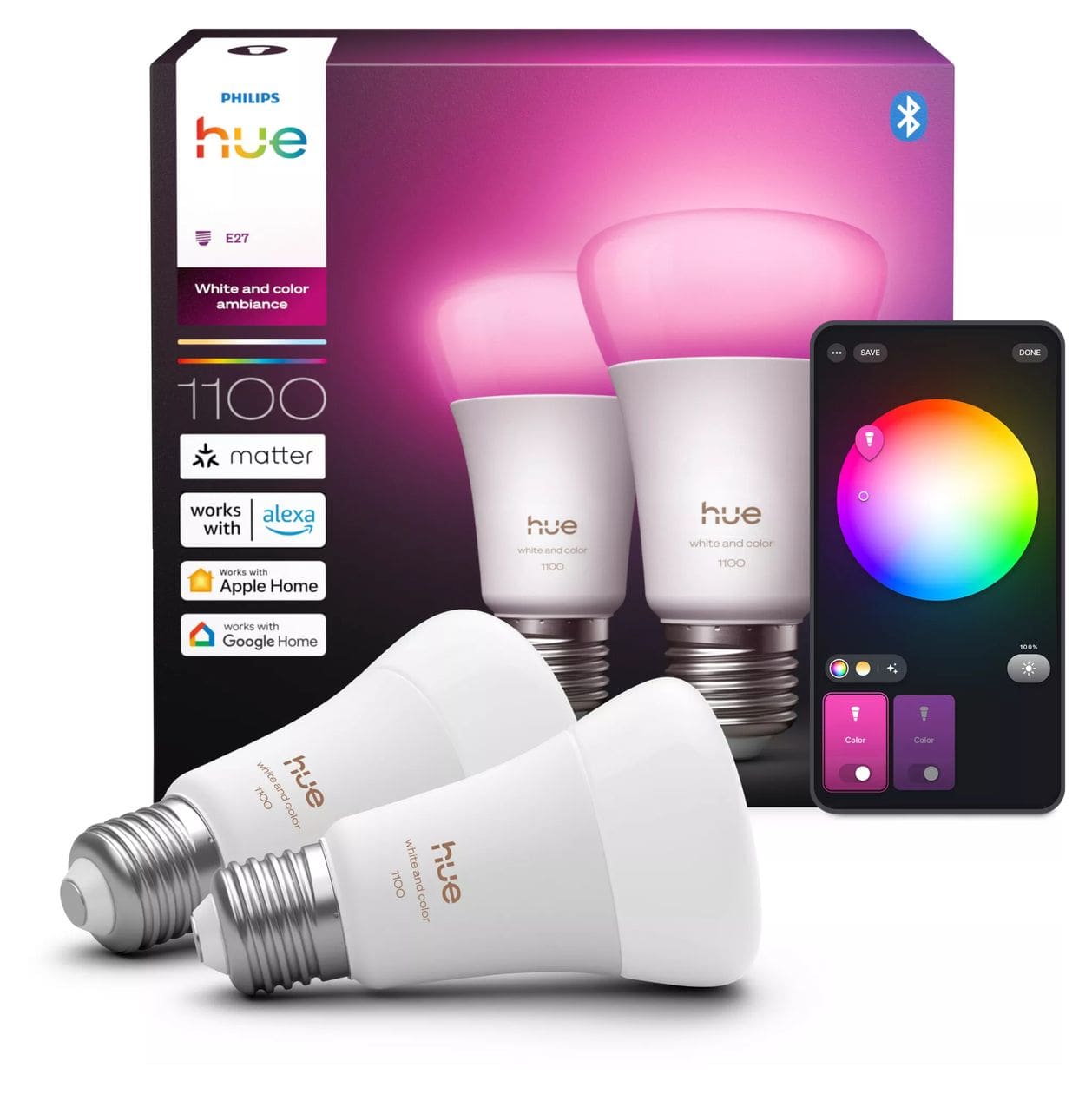 A60 – Smarte Lampe E27 – 1100 lm 