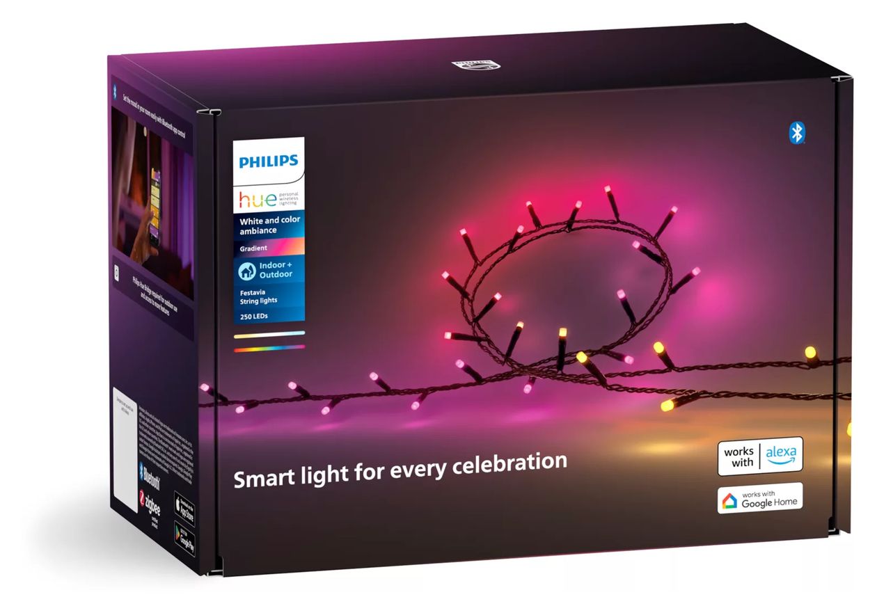 Hue Festavia Lichterkette 20m LED Intelligente Strangleuchte 20000 mm Variabel 