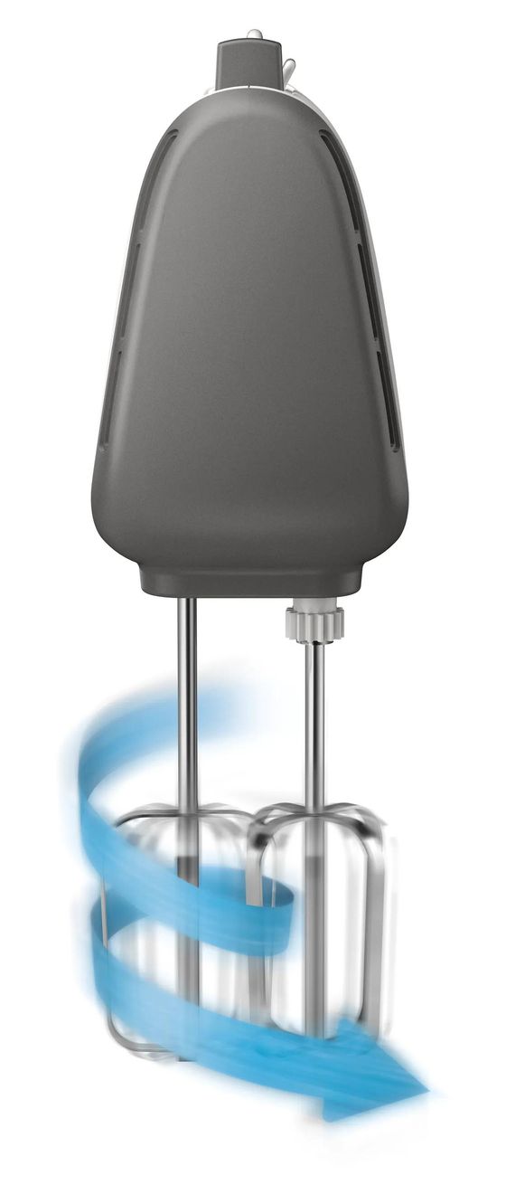 HR3740/00 Viva Collection Handmixer 450 W 5 Stufen  (Grau) 