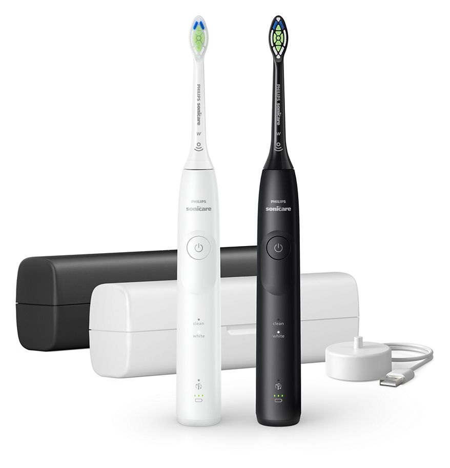 HX7119/02 Sonicare 5500 Wiederaufladbare Schall-Zahnbürste für Erwachsene 504 h  (Schwarz, Weiß) 