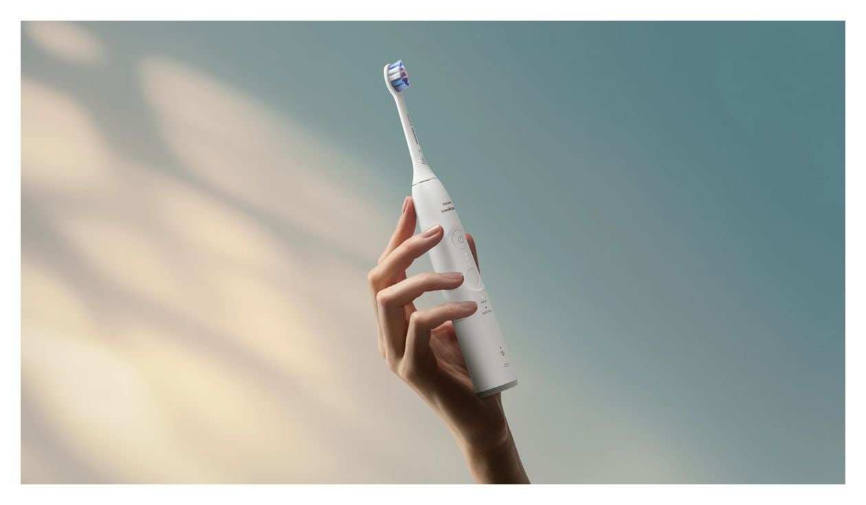 HX7400/06 Sonicare 6100 Wiederaufladbare Schall-Zahnbürste für Erwachsene 504 h  (Weiß) 