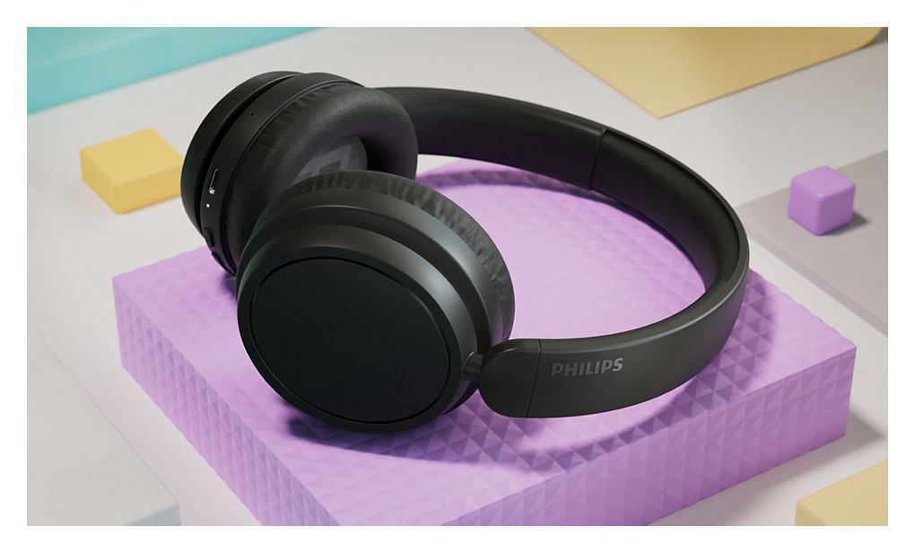 TAH4209WT/00 Ohraufliegender Bluetooth Kopfhörer kabellos 65 h Laufzeit  (Schwarz) 
