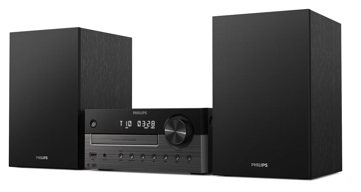 TAM4505M2/12 2 Kanäle Heim-Audio-Mikrosystem DAB, DAB+, FM 80 W Bluetooth (Schwarz, Dunkles Grau) 