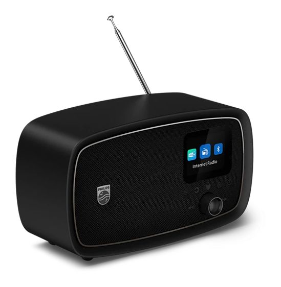 TAV2500C/00 Bluetooth DAB+, FM Radio Tragbar Wasserdicht IPX5  (Schwarz) 