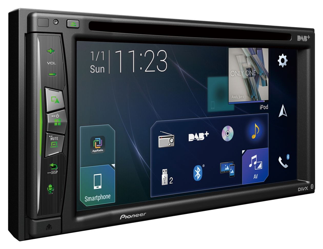 AVIC-Z720DAB 15,8 cm (6.2 Zoll) Navigationsgerät 16 GB Ganz Europa 