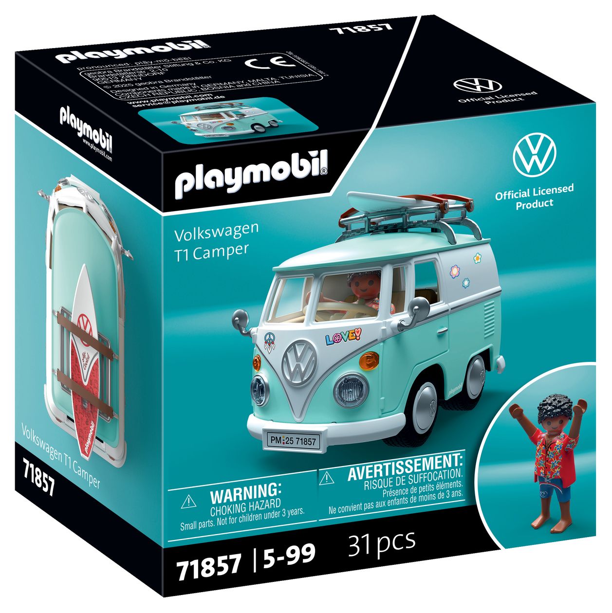 Collector Cars Volkswagen T1 Camper Spielset  (Mehrfarbig) 