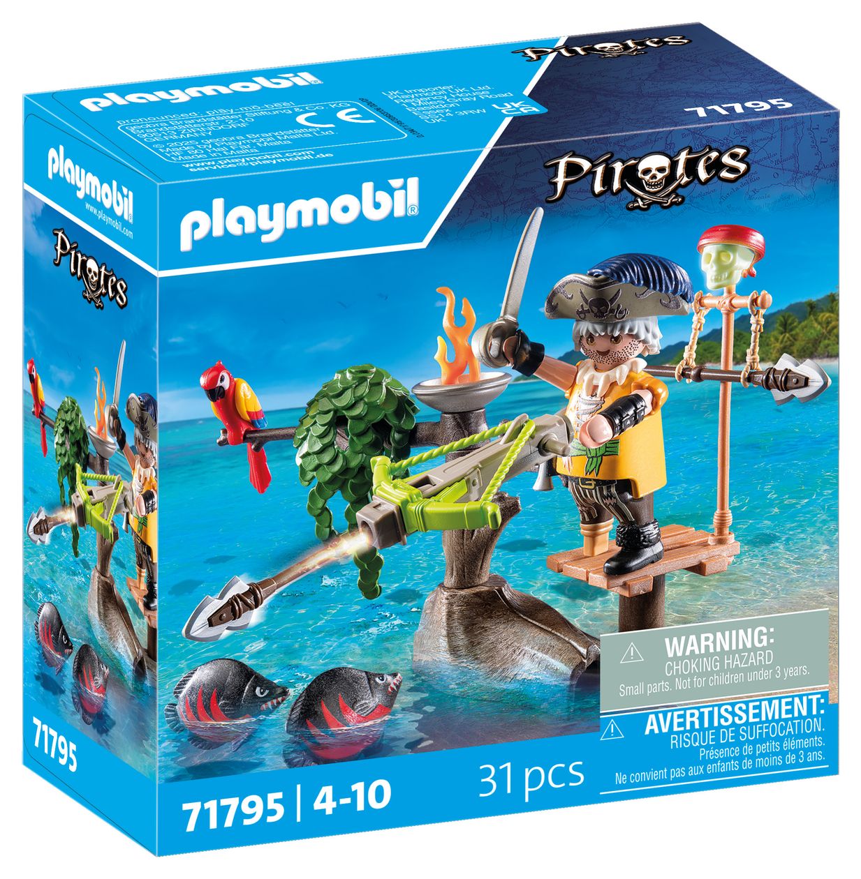 Pirates Pirat mit Balliste Spielset 31 Teile  (Mehrfarbig) 