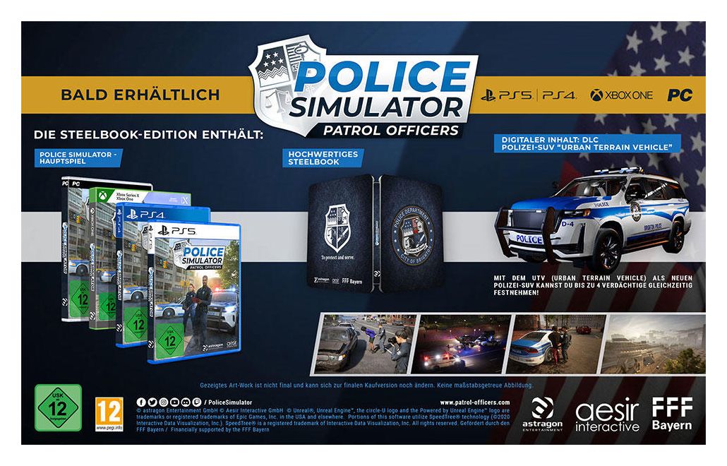 RONDOMEDIA Police Patrol von Officers 4) Simulator: (PlayStation Technomarkt expert