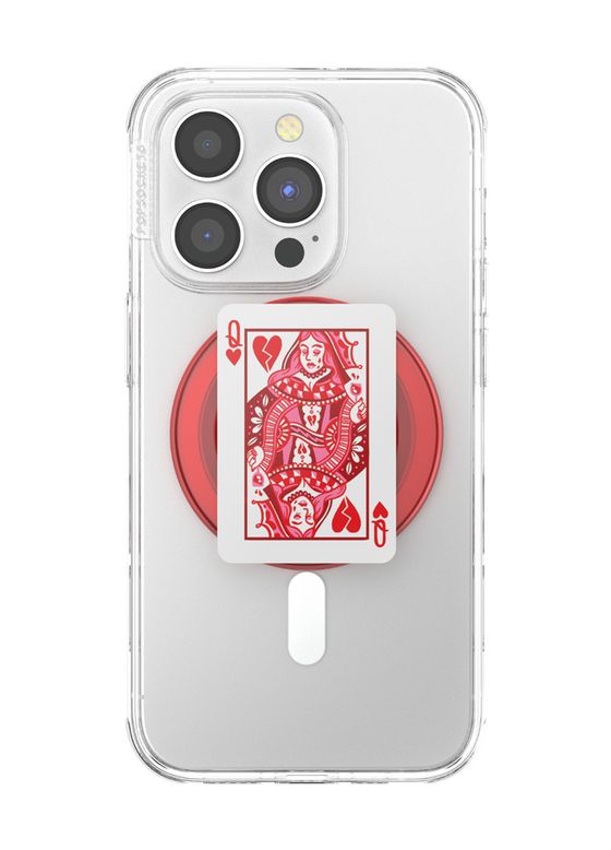 PopGrip Heartbreaker Queen Fingerring  (Rot, Weiß) 