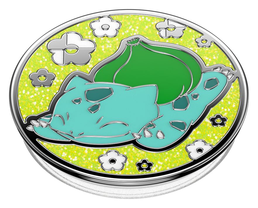 PopGrip Pokémon - Enamel Bulbasaur Nap Fingerring für Universal  (Mehrfarbig) 