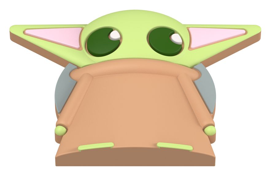 PopGrip Star Wars Mandalorian - PopOut Grogu Fingerring für Universal (Hellbraun, Hellgrün) 