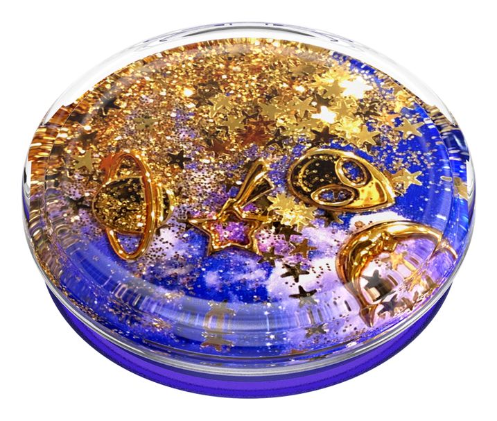 PopGrip Tidepool Cosmic Escape Fingerring für Universal (Blau, Gold, Violett, Weiß) 