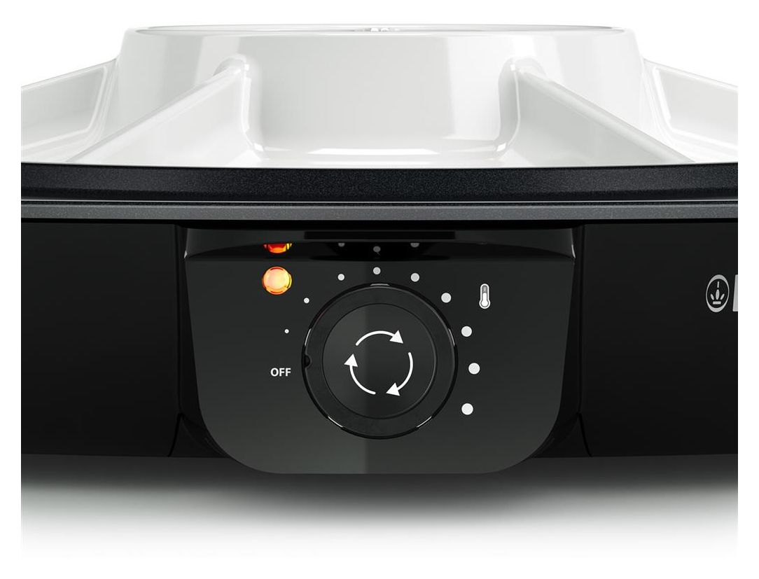 103260 Chef Pirouette 1 Zone(n) 1100 W mit 450 x 450 mm Fläche  (Schwarz, Weiß) 