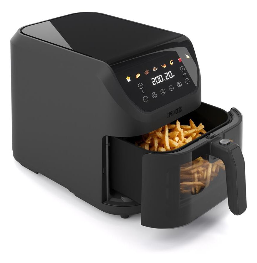 182476 SlimFry Airfryer Heißluftfritteuse 8 l 2000 W  (Schwarz) 