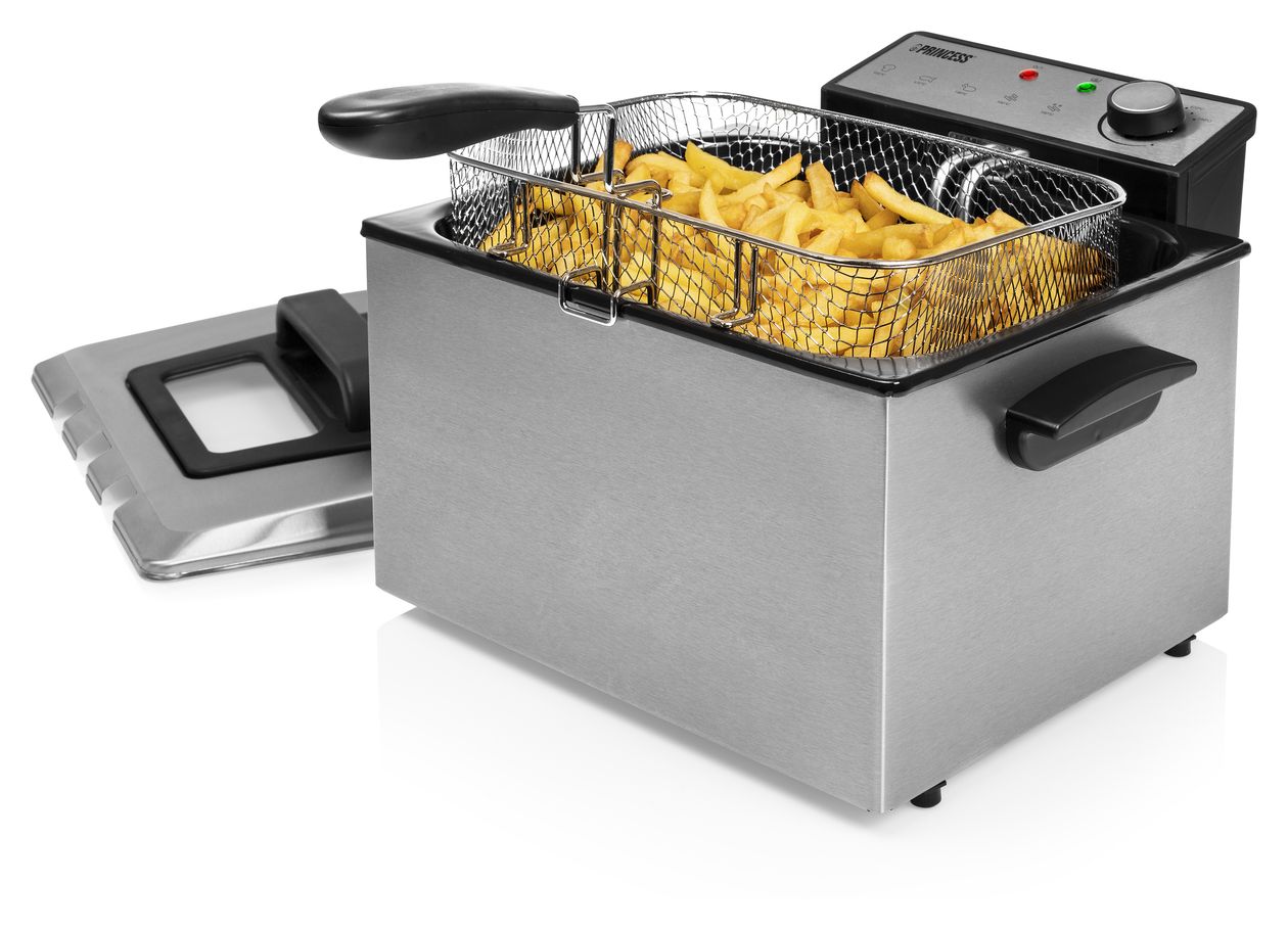 185000 Doppel Fritteuse 5 l 3270 W  (Schwarz, Edelstahl) 