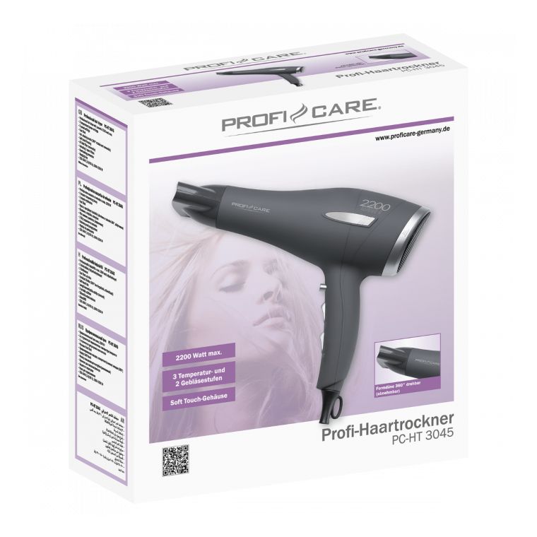 PC-HT3045 Haartrockner 2200 W  (Anthrazit, Silber) 