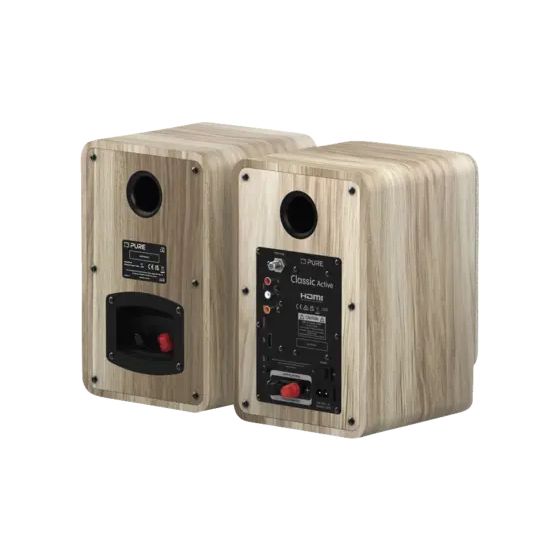 Classic Active Heim-Audio-Mikrosystem DAB+, FM 80 W Bluetooth  (Weiß, Eiche) 