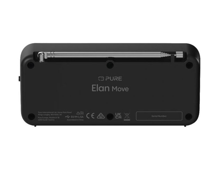 Elan Move Bluetooth DAB+, FM Radio Persönlich  (Schwarz) 