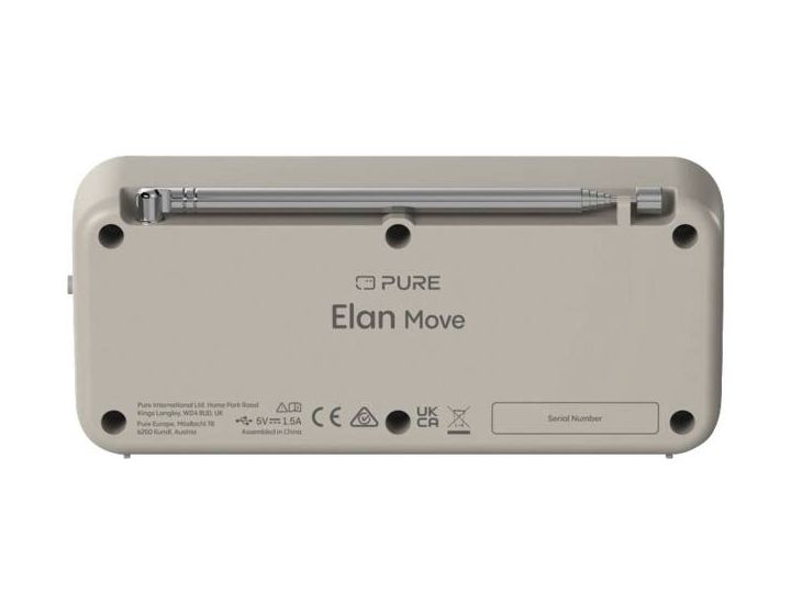 Elan Move Bluetooth DAB+, FM Radio Persönlich  (Grau) 