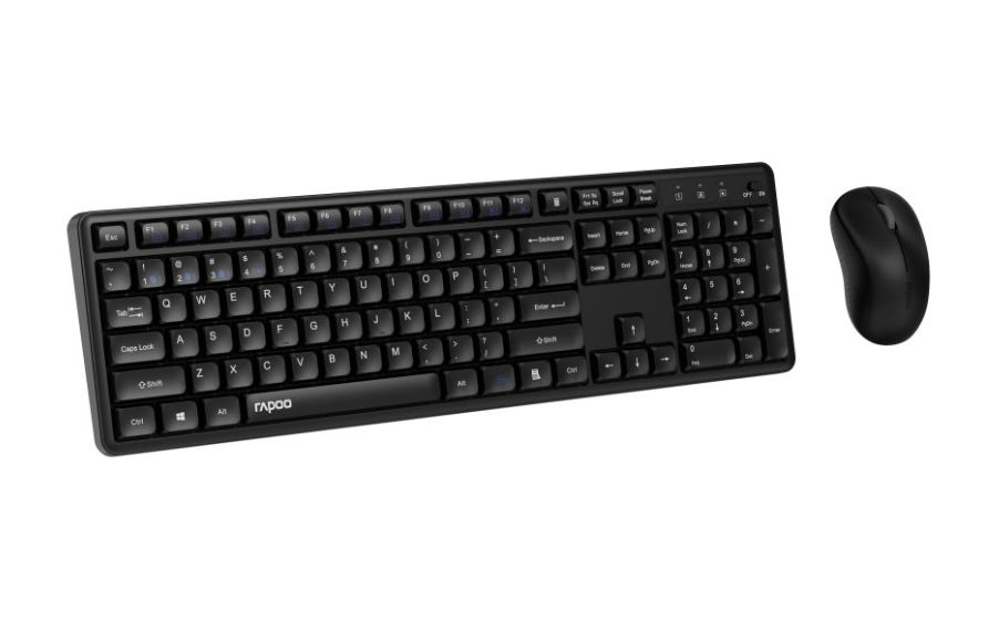 8150M Büro Tastatur RF Wireless + Bluetooth 2.4 GHz  (Schwarz) 