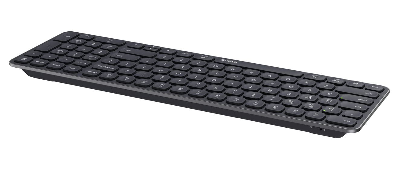 E9310M Büro Tastatur RF Wireless + Bluetooth 2.4 GHz  (Schwarz) 