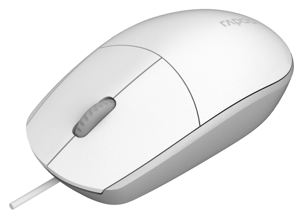 N100 1600 DPI Büro Maus Optisch  (Weiß) 