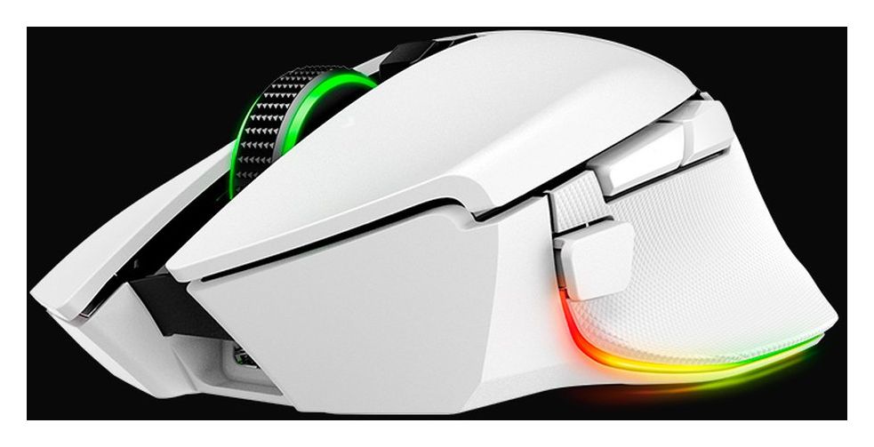 Basilisk V3 Pro 35000 DPI Gaming Maus Optisch  (Weiß) 