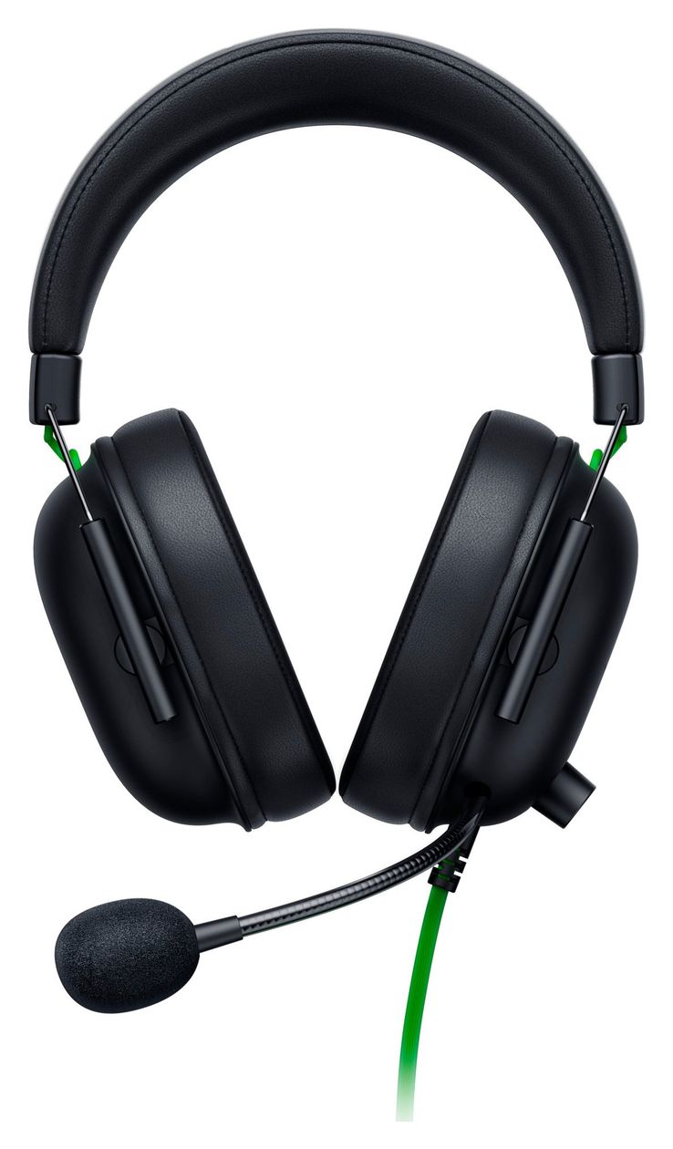 Blackshark V2 X Over Ear Kopfhörer Kabelgebunden  (Schwarz, Grün) 