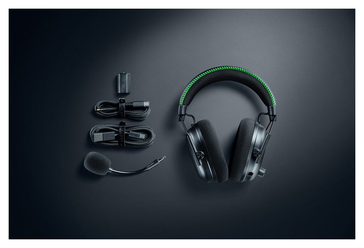 BlackShark V3 Pro Over Ear Bluetooth Kopfhörer kabelgebunden&kabellos USB Typ-A  (Schwarz) 