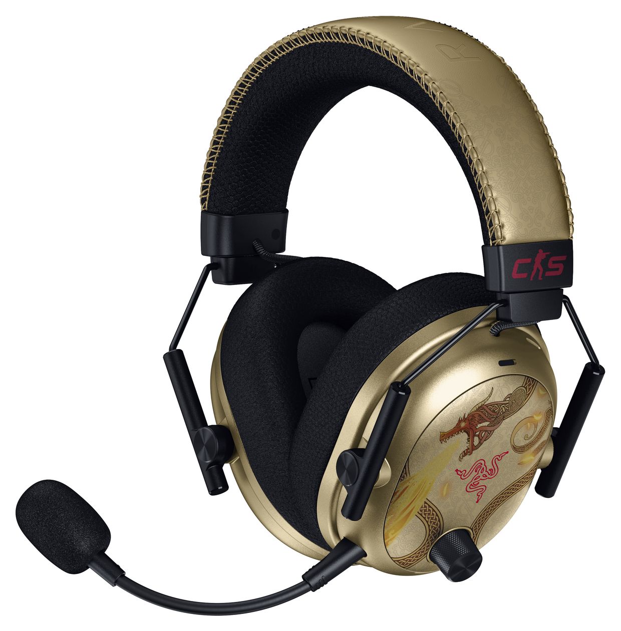 BlackShark V3 Pro Counter-Strike 2 Edition Over Ear Bluetooth Kopfhörer kabelgebunden&kabellos 70 h Laufzeit  (Schwarz) 