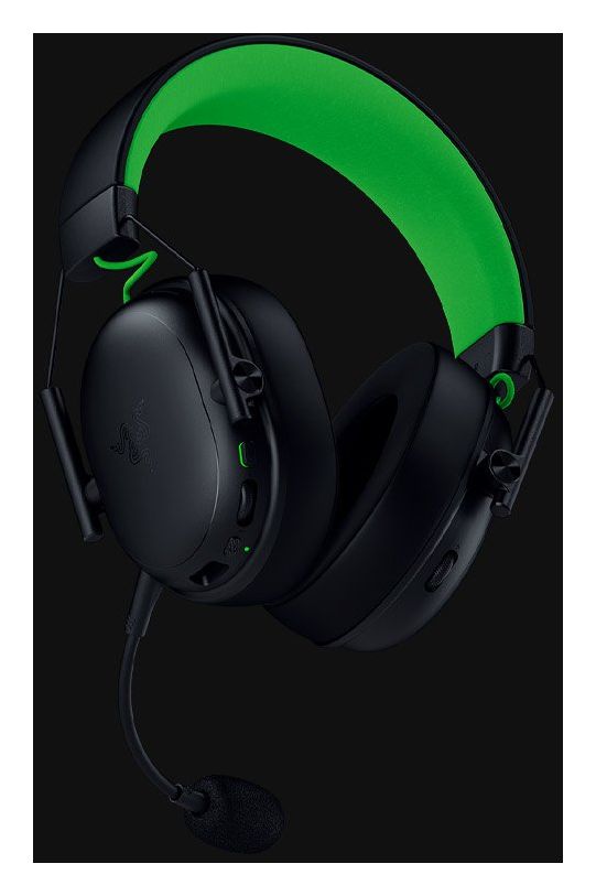 BlackShark V3 X HyperSpeed Over Ear Bluetooth Kopfhörer kabelgebunden&kabellos 70 h Laufzeit USB Typ-A  (Schwarz, Grün) 