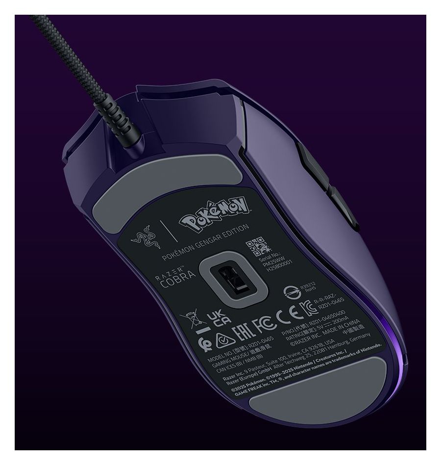 Cobra Gengar Edition 8500 DPI Gaming Maus Optisch  (Violett) 
