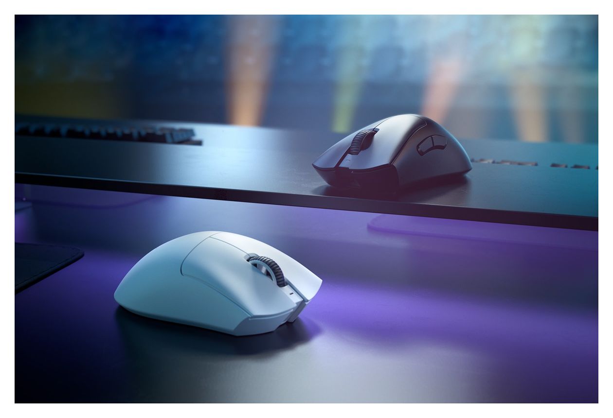 DeathAdder V3 Pro 30000 DPI Gaming Maus Optisch  (Weiß) 